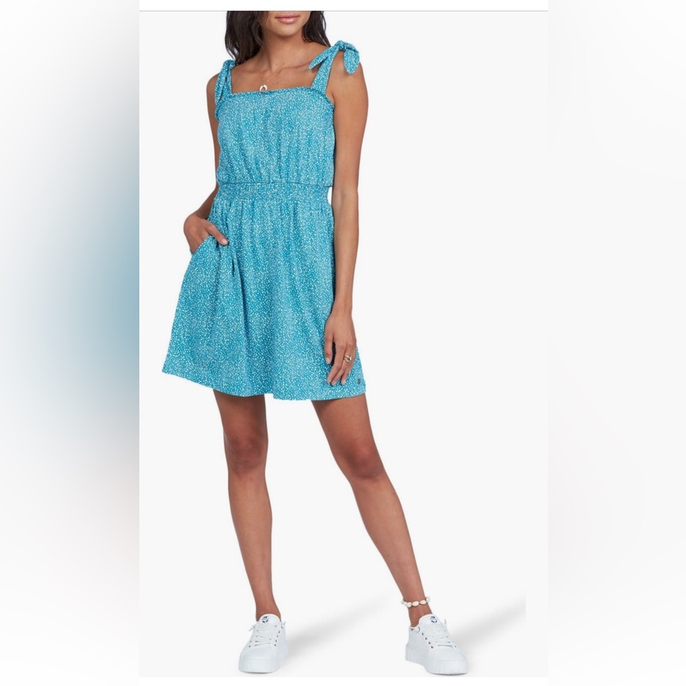 Roxy Low Tide
Print Sundress Light Blue Mini Dress